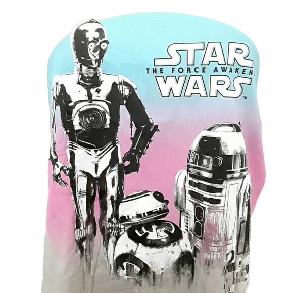 Disney Parks Star Wars R2-D2 Droids The Force Awakens Womens M Gray Shirt NWT - Picture 5 of 12